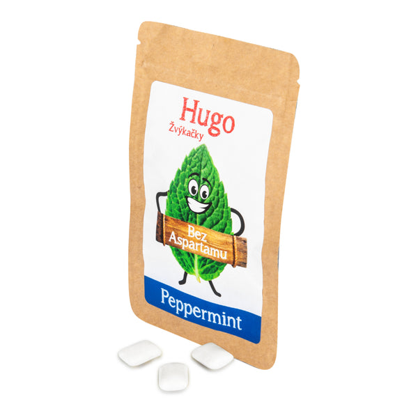662165 Žvýkačky HUGO peppermint 9 g VELEBA-2