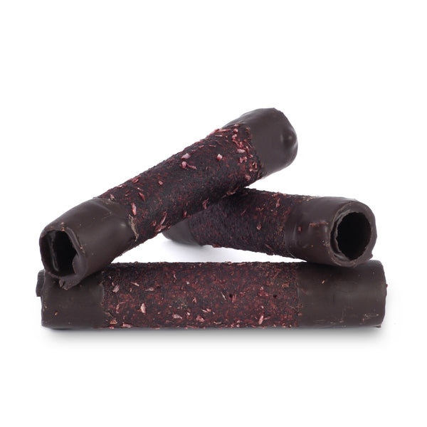 662191 Trubičky jablečné s černým rybízem a čokoládou 24 g BIOPRODUKT JT-2