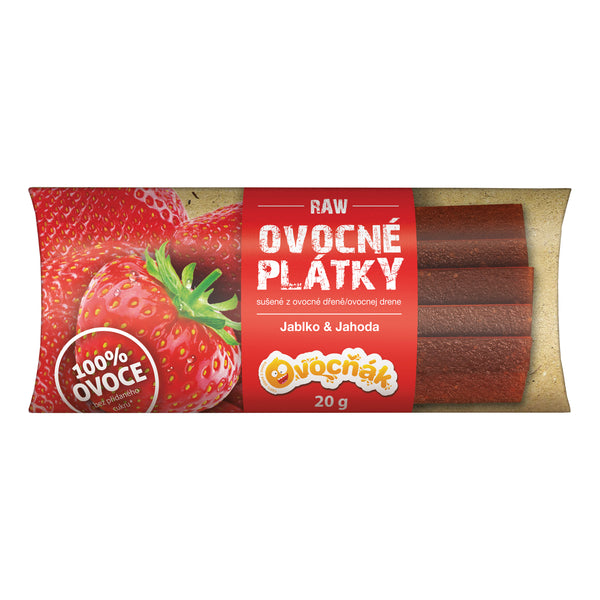 662211 Plátky ovocné jablko-jahoda 20 g OVOCŇÁK-1