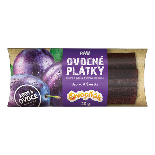 662215 Plátky ovocné jablko-švestka 20 g OVOCŇÁK-1