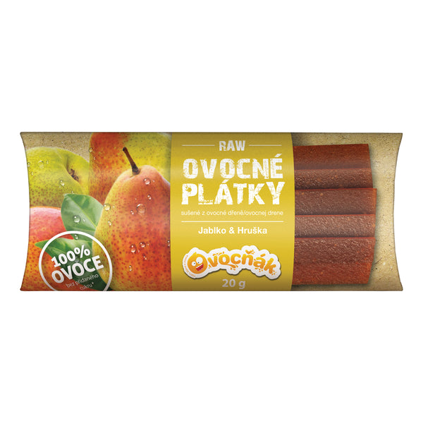 662216 Plátky ovocné jablko-hruška 20 g OVOCŇÁK-1