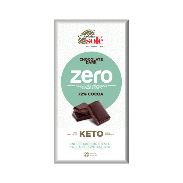 662225 Čokoláda hořká 72 % se stévií bez cukru 100 g SOLÉ-1