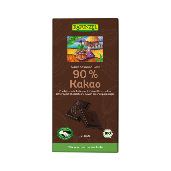 665272 Čokoláda hořká 90 % s kokosovým cukrem 80 g BIO RAPUNZEL-1