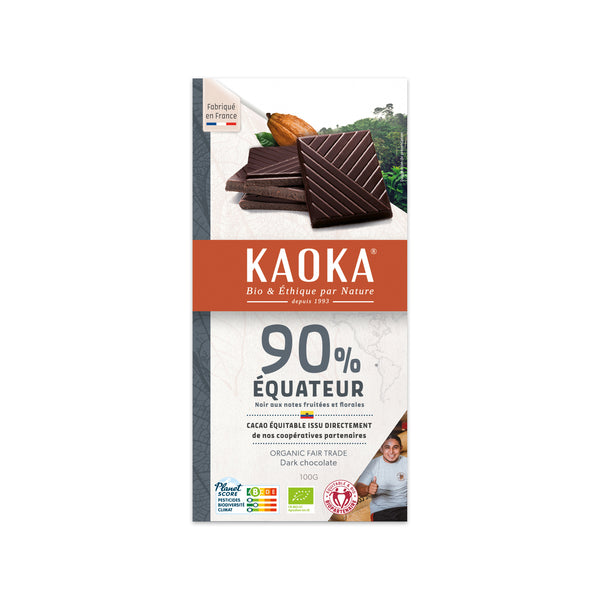 665292 Čokoláda hořká Ekvádor 90 % 100 g BIO KAOKA-1