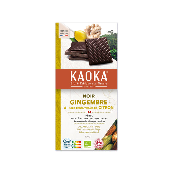 665294 Čokoláda hořká citron se zázvorem 100 g BIO KAOKA-1