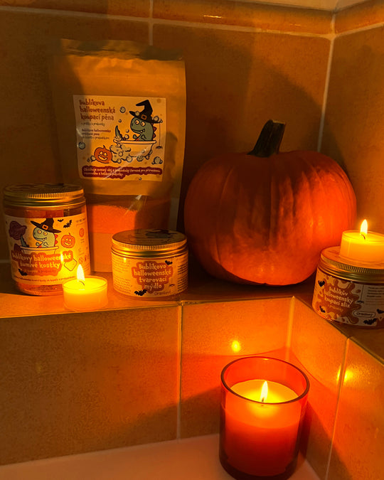 Pure Harmony Bublíkovo halloweenské tvarovací mýdlo - oranžové (100 g)
