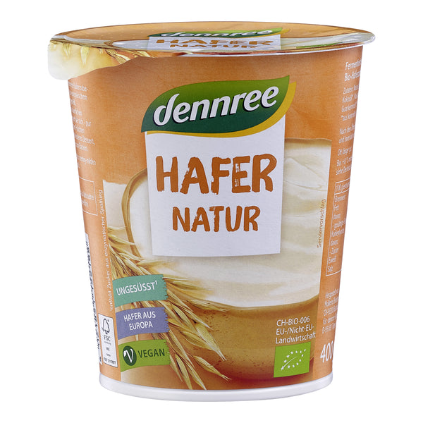 711074 Hafer natur ovesná alternativa jogurtu 400 g BIO DENNREE-1