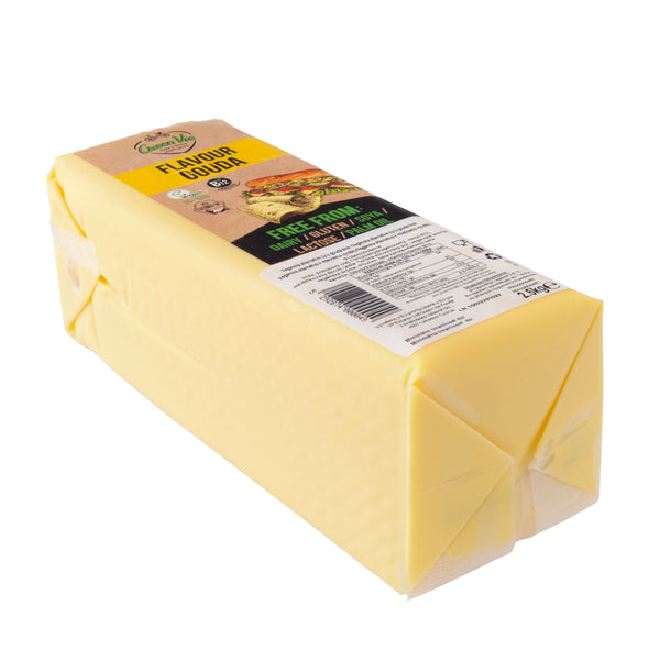 712122 Veganská alternativa sýru gouda blok 2,5 kg GREENVIE-2