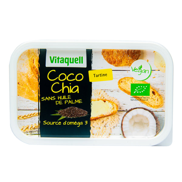 758015 Margarín Coco-Chia 250 g BIO VITAQUELL-2