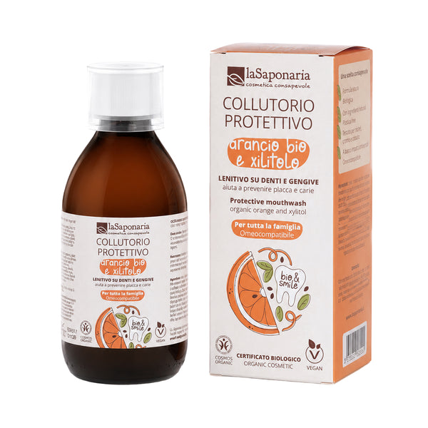 laSaponaria Ochranná ústní voda s pomerančem a xylitolem BIO (250 ml)