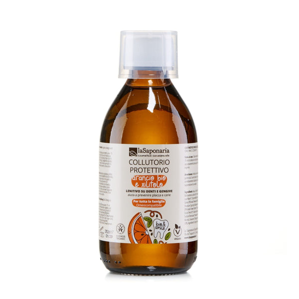 laSaponaria Ochranná ústní voda s pomerančem a xylitolem BIO (250 ml)