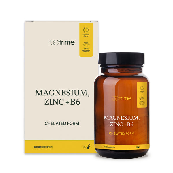 Trime Hořčík, zinek chelát + vitamin B6 (120 kapslí)