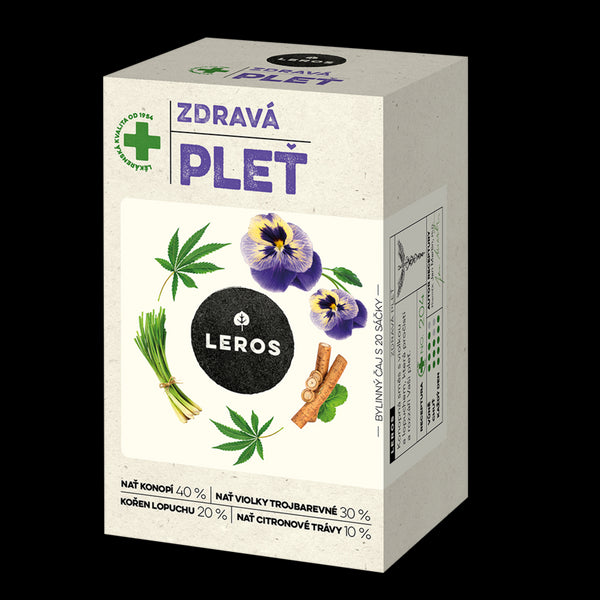 LEROS Bylinný čaj Zdravá pleť - nálev. sáčky (20 x 1,5 g)