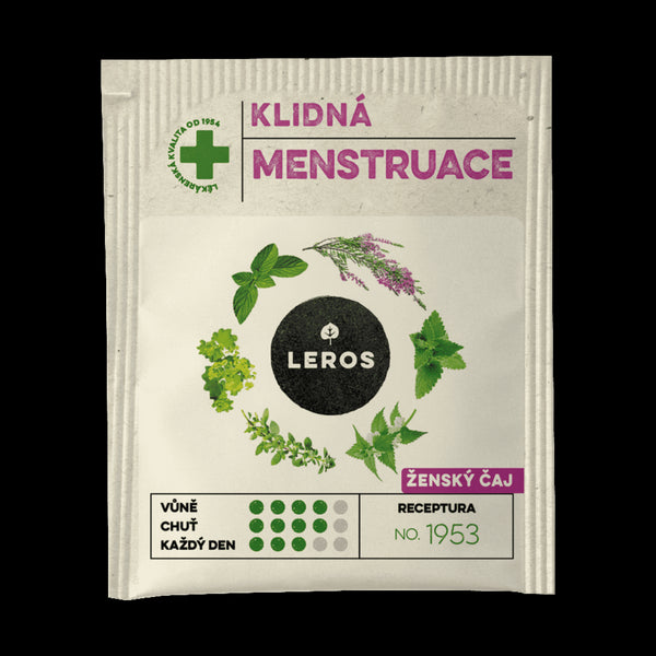 LEROS Bylinný čaj Klidná menstruace - nálev. sáčky (20 x 1,5 g)