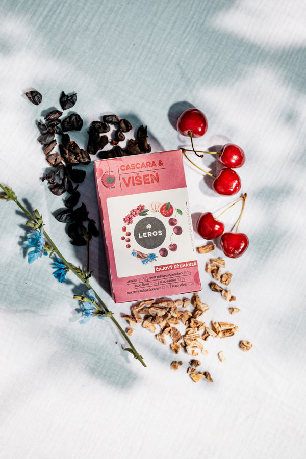 LEROS Čajový dýchánek Višeň & Cascara - nálev. sáčky (20 x 2 g)