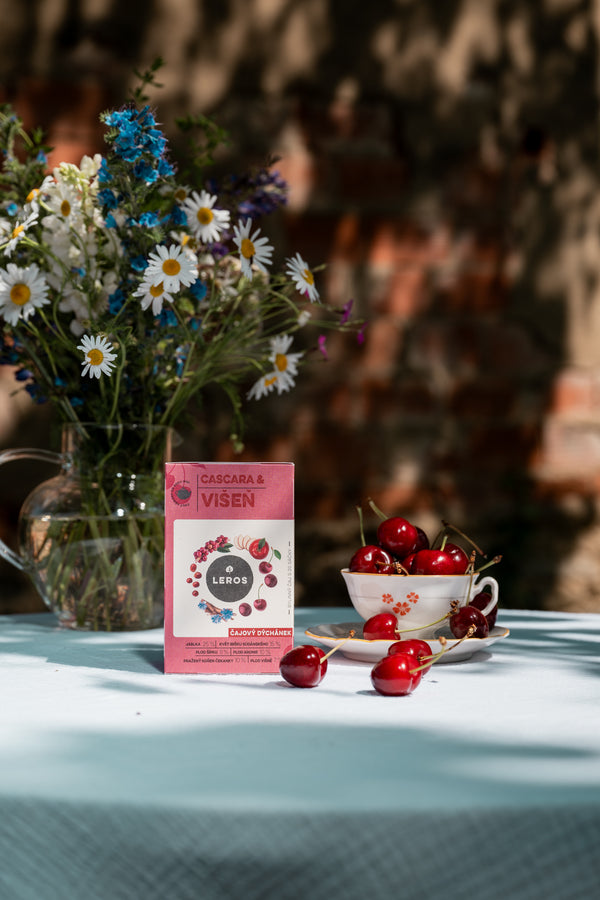 LEROS Čajový dýchánek Višeň & Cascara - nálev. sáčky (20 x 2 g)