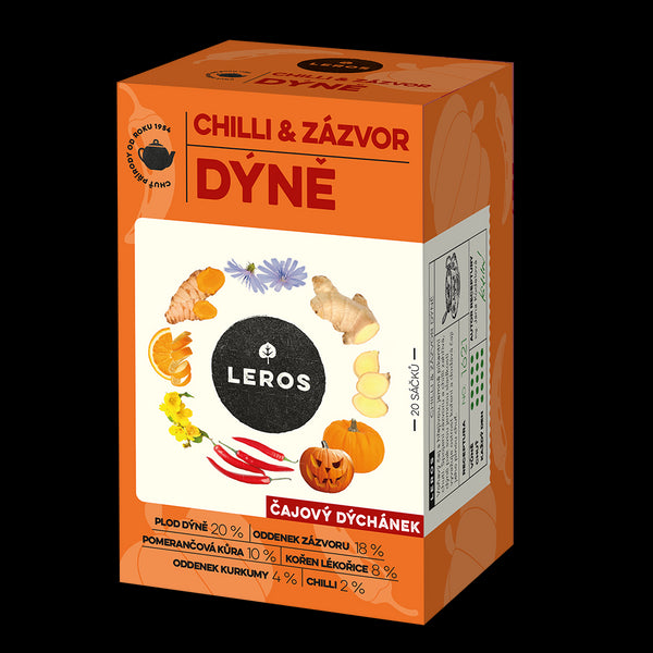 LEROS Čajový dýchánek Chilli, zázvor & dýně - nálev. sáčky (20 x 2 g)