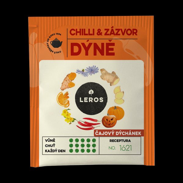 LEROS Čajový dýchánek Chilli, zázvor & dýně - nálev. sáčky (20 x 2 g)