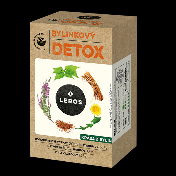 LEROS Bylinný čaj Bylinkový detox - nálev. sáčky (20 x 1,5 g)