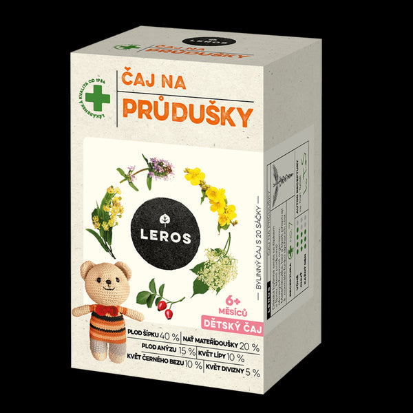 LEROS Dětský čaj na průdušky - nálev. sáčky (20 x 1,5 g)