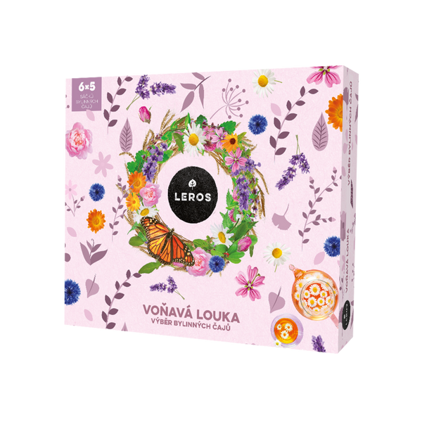 LEROS Dárková sada bylinných čajů Voňavá louka - nálev. sáčky (6 x 5 ks)