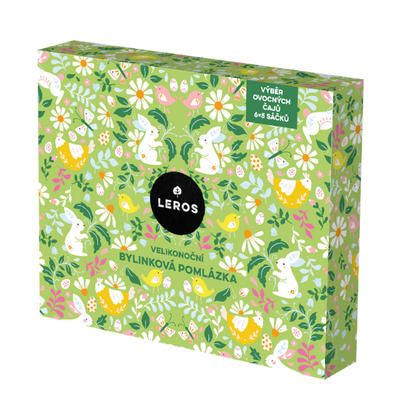 LEROS Dárková sada Velikonoční bylinková pomlázka - nálev. sáčky (6 x 5 ks)
