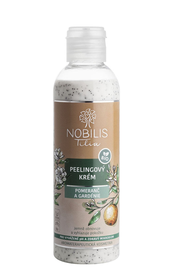 Nobilis Tilia Peelingový krém Pomeranč a gardénie BIO (200 ml)