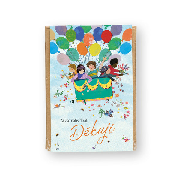 Blossombs Semínkové bomby - Dárková sada mini - Za vše natisíckrát děkuji (4 ks)