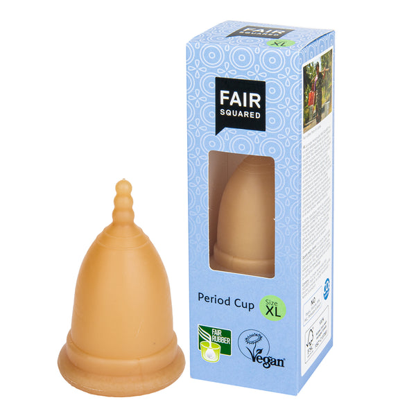 946290 Kalíšek menstruační XL z přírodního latexu s látkovým sáčkemFAIR SQUARED-2