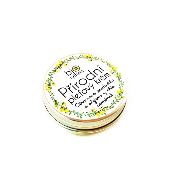 Biorythme Přírodní krém na mastnou pleť - Citronová meduňka a chia olej (30 ml)