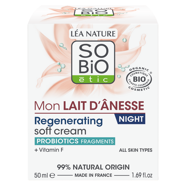 SO’BiO étic Krém noční regenerační s oslím mlékem BIO (50 ml)