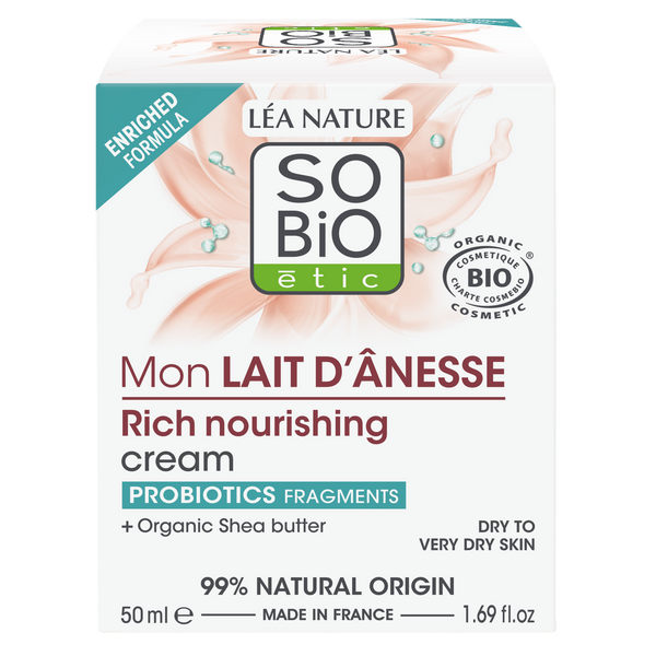 SO’BiO étic Krém bohatě vyživující s oslím mlékem BIO (50 ml)