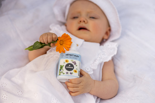 LEROS Dětský olej na tělíčko BIO (100 ml)