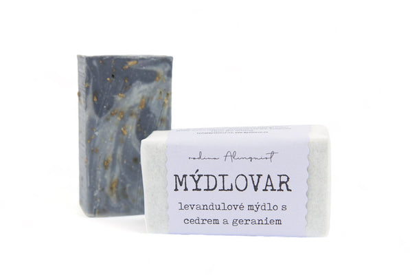 Mýdlovar Levandulové mýdlo s vůní gerania a cedru