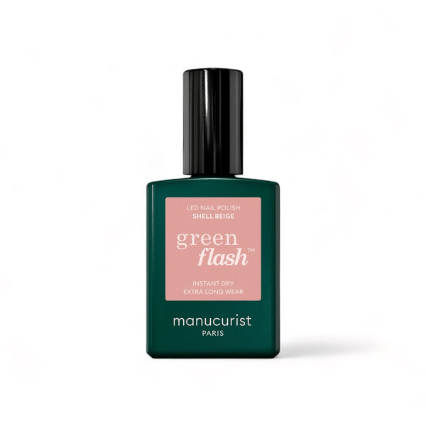 Manucurist Green Flash LED gel lak na nehty - Shell Beige (15 ml)