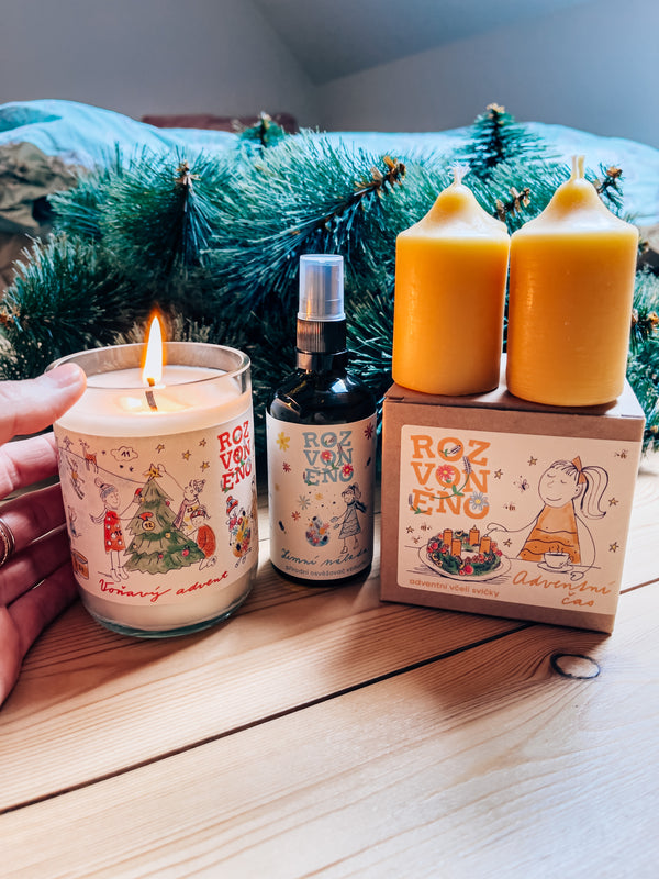 Rozvoněno Vonná svíčka - Voňavý advent (300 ml)