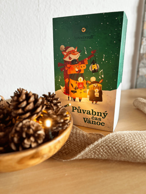 Sonnentor Dárková kazeta čajová BIO - Půvabný čas Vánoc (4 ks)