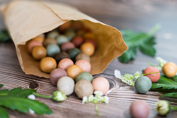 Blossombs Semínková bomba - Dárková dekorace "Hip hip hurá" - Balónky (1 ks)