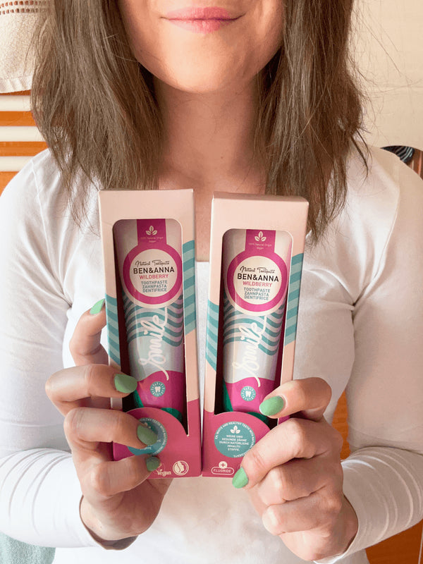 Ben & Anna Zubní pasta s fluoridem (75 ml) - Wild Berry