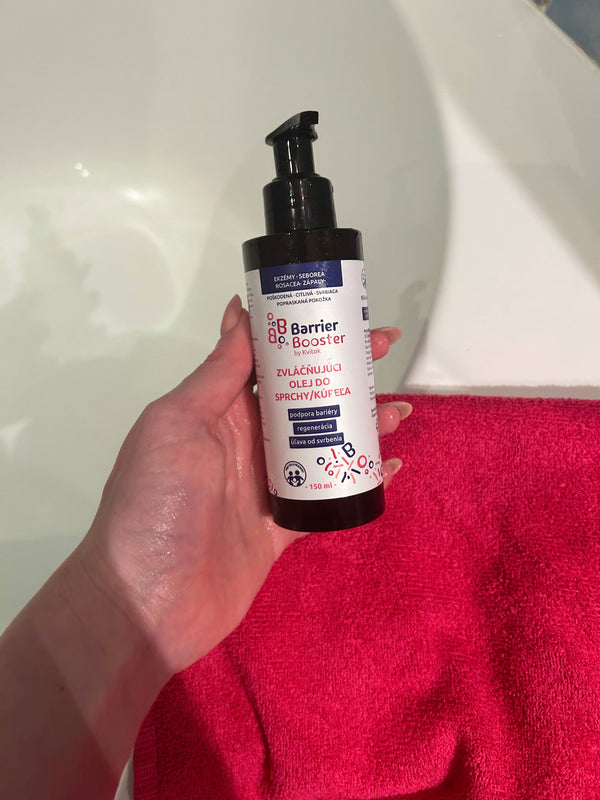 Kvitok Barrier Booster Zvláčňující olej do sprchy a koupele (150 ml)
