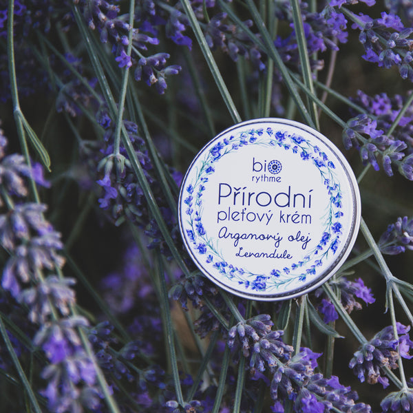 Biorythme Přírodní krém pro smíšenou pleť - Arganový olej a levandule (30 ml)
