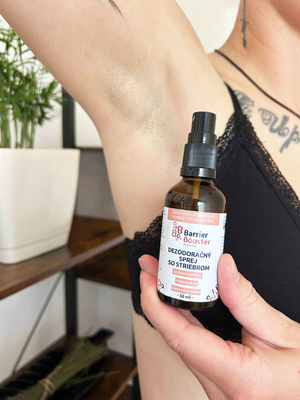 Kvitok Barrier Booster Deodorant ve spreji se stříbrem (50 ml)