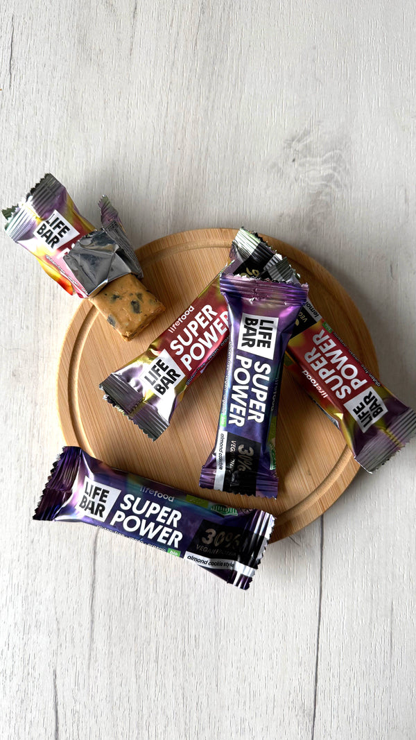 Lifefood Tyčinka Lifebar mandlová Super Power BIO (40 g)