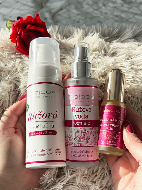 Saloos Růžová čisticí pěna na pleť BIO (150 ml)