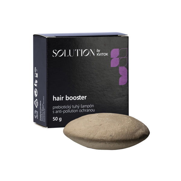 Kvitok Solution Prebiotický tuhý šampon s anti-pollution ochranou Hair Booster (50 g)