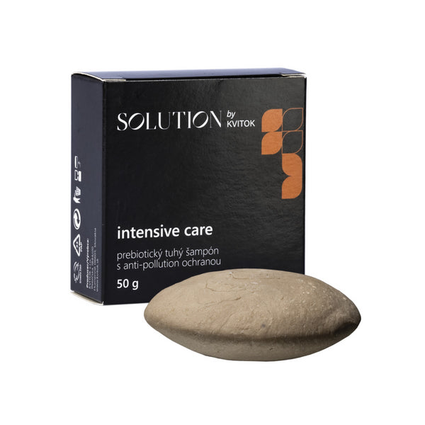 Kvitok Solution Prebiotický tuhý šampon s anti-pollution ochranou Intensive Care (50 g)