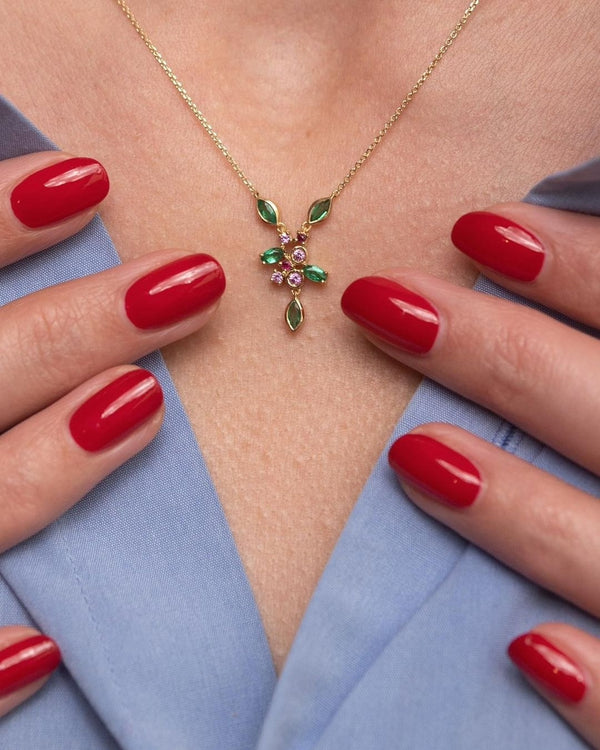 Manucurist Green Flash LED gel lak na nehty - Pomegranate (15 ml)