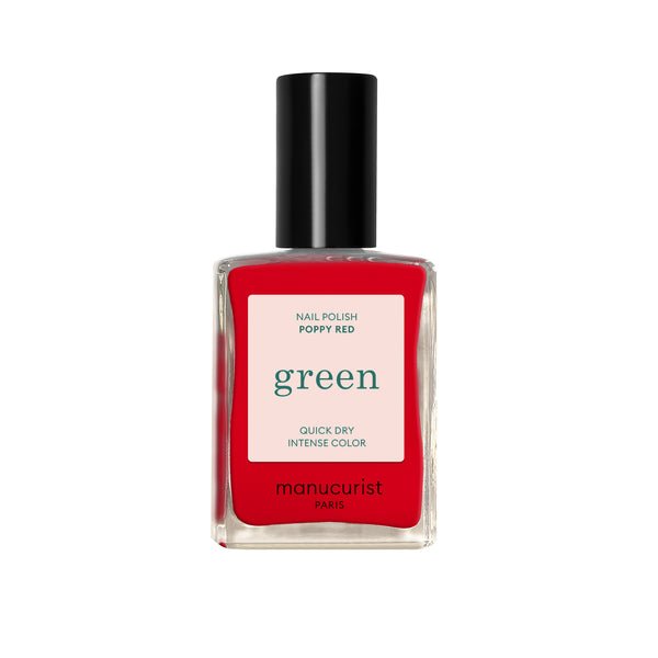 Manucurist Green schnoucí lak na nehty - Poppy Red (15 ml)