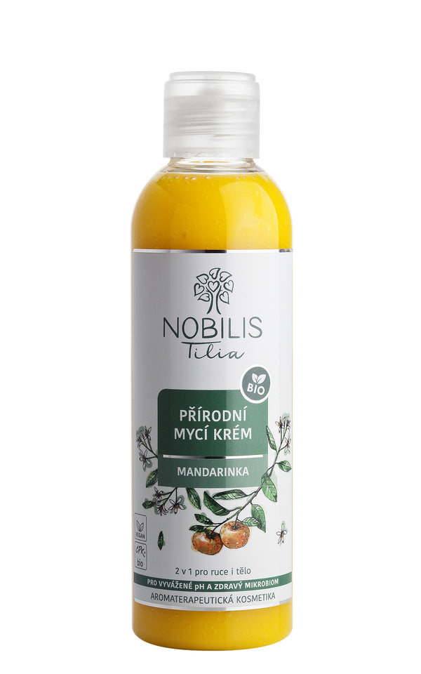 Nobilis Tilia Mandarinkový mycí krém na ruce i tělo BIO (200 ml)
