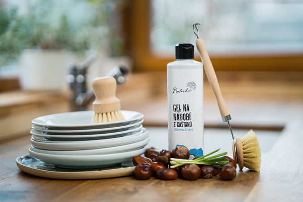 Natasha Gel na nádobí z kaštanů Citronová tráva